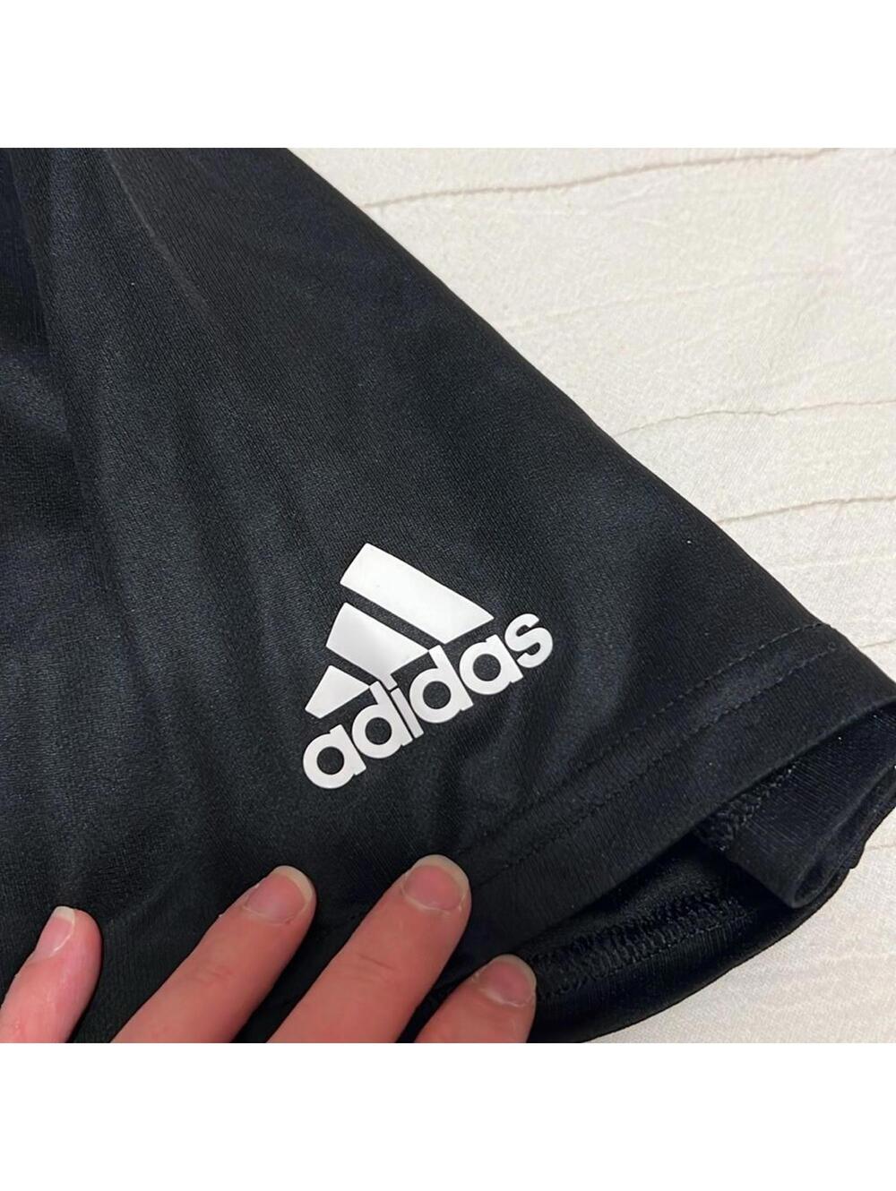 Adidas Climalite Black Crew Neck Performance Tee Men's Medium - Picture 3 of 6